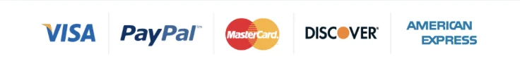 Accepted payment cards